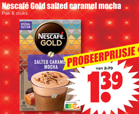 Nescafe   oploskoffie folder aanbieding bij  Dirk - details