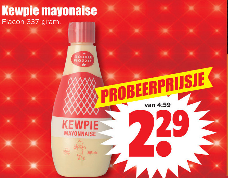 Kewpie mayonaise folder aanbieding bij Dirk details