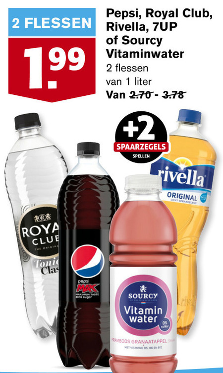 Pepsi   frisdrank, cola folder aanbieding bij  Hoogvliet - details