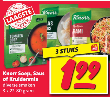 Knorr   maaltijdmix, soep folder aanbieding bij  Nettorama - details