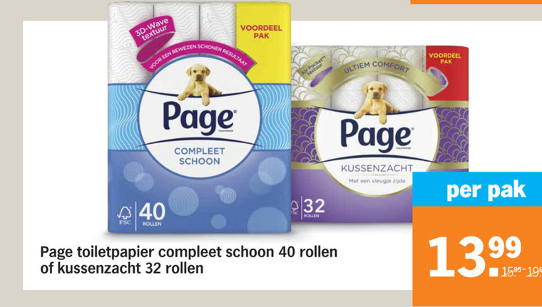 Page   toiletpapier folder aanbieding bij  Albert Heijn - details