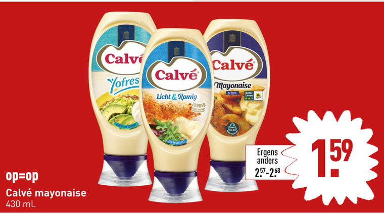 Calve   mayonaise folder aanbieding bij  Aldi - details