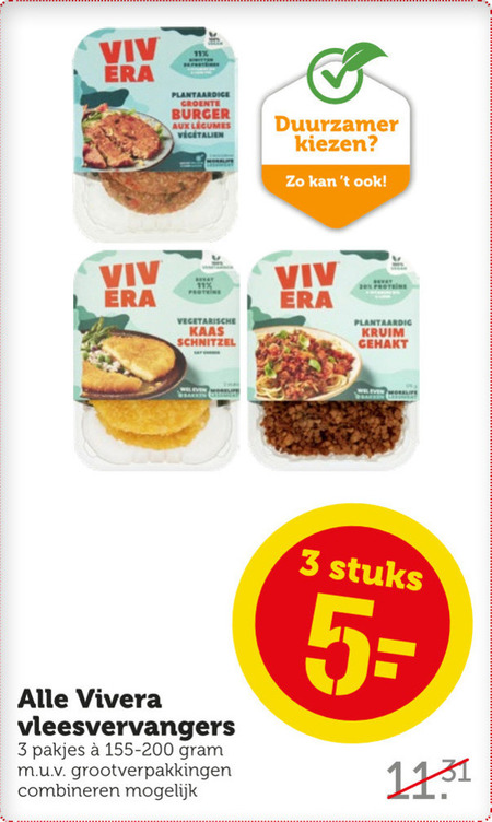 Vivera   vegetarisch folder aanbieding bij  Coop - details