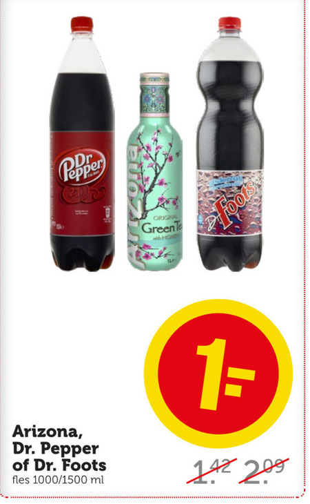 Dr Pepper   ice tea, cola folder aanbieding bij  Coop - details