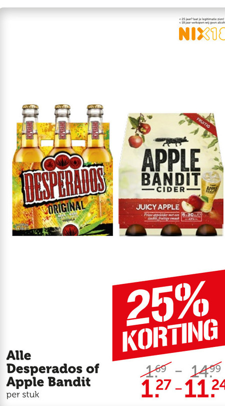 Desperados   appelcider, speciaalbier folder aanbieding bij  Coop - details