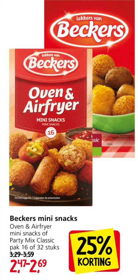 Beckers   snack folder aanbieding bij  Jan Linders - details