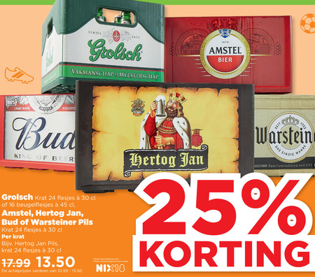Warsteiner   krat bier folder aanbieding bij  Plus - details