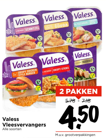 Valess   vegetarisch folder aanbieding bij  Vomar - details