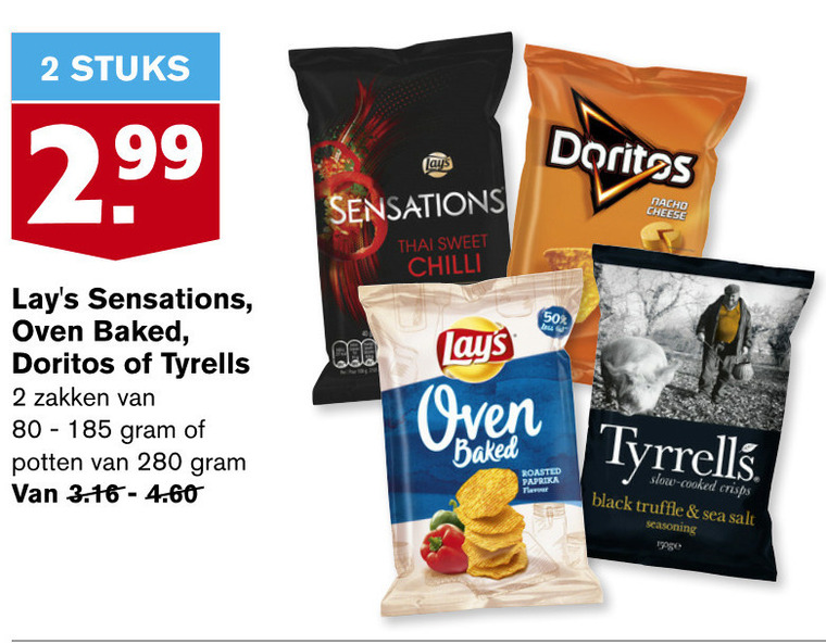 Lays   chips folder aanbieding bij  Hoogvliet - details