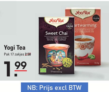 Yogi Tea   thee folder aanbieding bij  Sligro - details