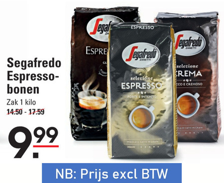 Segafredo   koffiebonen folder aanbieding bij  Sligro - details