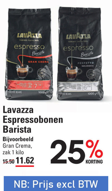 Lavazza   koffiebonen folder aanbieding bij  Sligro - details