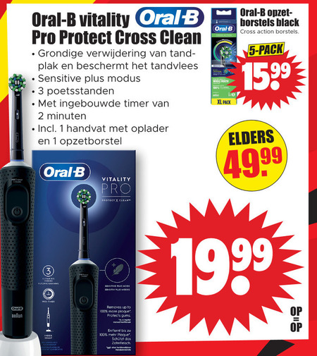 Braun Oral-B   electrische tandenborstel folder aanbieding bij  Dirk - details