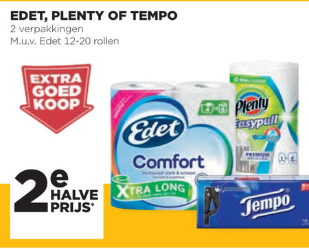 Plenty   zakdoek, toiletpapier folder aanbieding bij  Jumbo - details