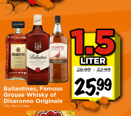 Famous Grouse   whisky, amaretto folder aanbieding bij  Vomar - details