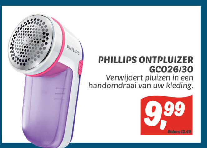 Philips   pluizentondeuse folder aanbieding bij  Dekamarkt - details