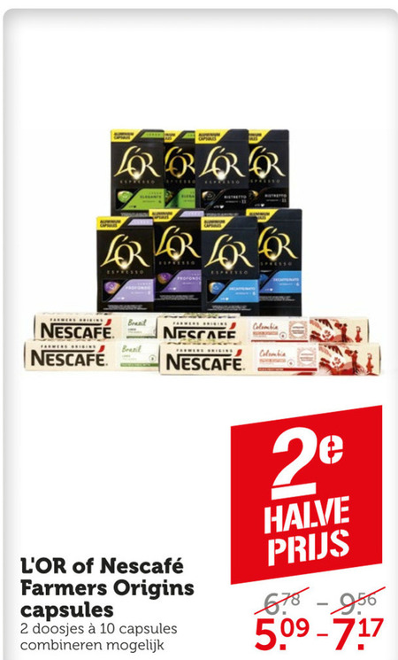 Nescafe   koffiecups folder aanbieding bij  Coop - details