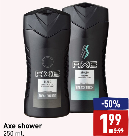 Axe   douchegel folder aanbieding bij  Aldi - details