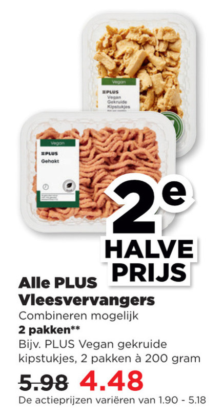 Plus Huismerk   vegetarisch folder aanbieding bij  Plus - details