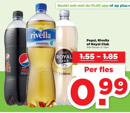 Pepsi   cola, frisdrank folder aanbieding bij  Plus - details