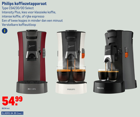 Philips   koffiepadmachine folder aanbieding bij  Makro - details