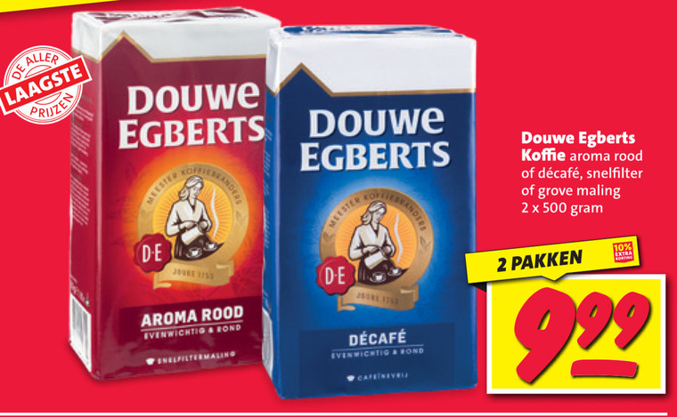 Douwe Egberts   koffie folder aanbieding bij  Nettorama - details