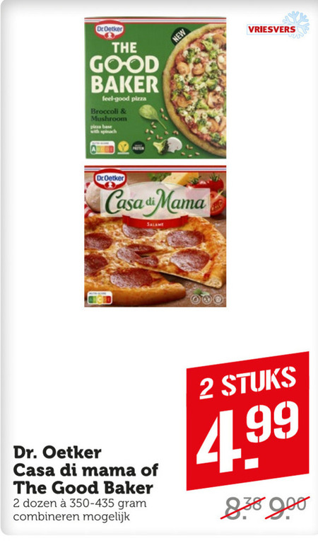 Dr Oetker   diepvriespizza folder aanbieding bij  Coop - details