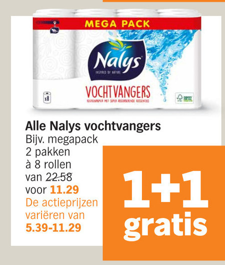 Nalys   keukenpapier folder aanbieding bij  Albert Heijn - details