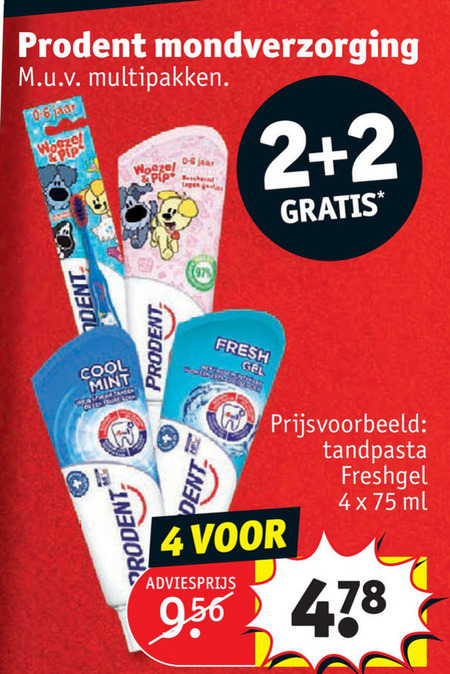 Prodent   tandpasta folder aanbieding bij  Kruidvat - details