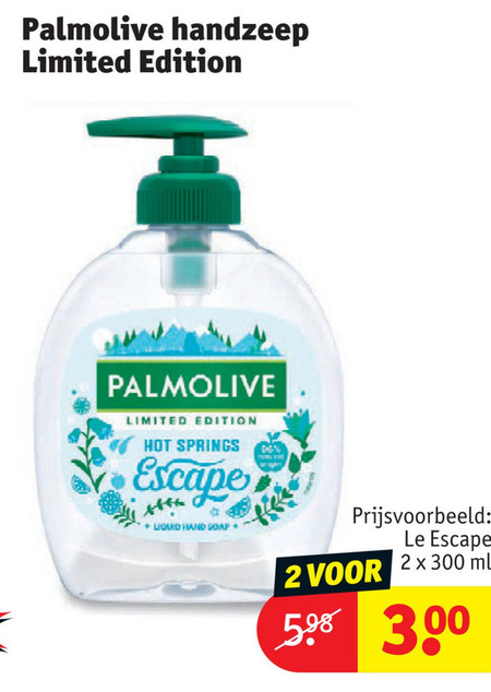 Palmolive   handzeep folder aanbieding bij  Kruidvat - details