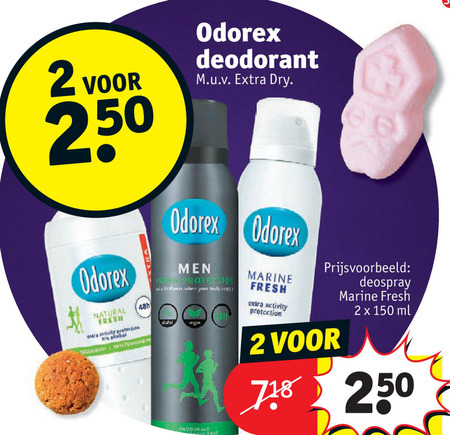 Odorex   deodorant folder aanbieding bij  Kruidvat - details