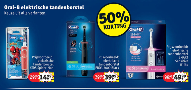 Braun Oral-B   electrische tandenborstel folder aanbieding bij  Kruidvat - details