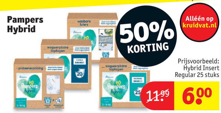 Pampers   luiers folder aanbieding bij  Kruidvat - details