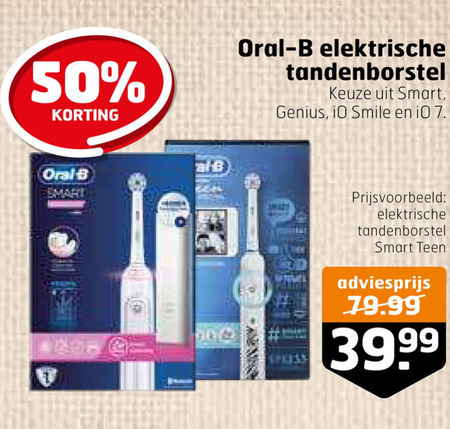 Braun Oral-B   electrische tandenborstel folder aanbieding bij  Trekpleister - details