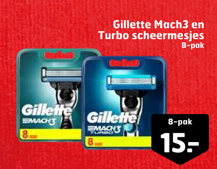 Gillette   scheermesjes folder aanbieding bij  Trekpleister - details