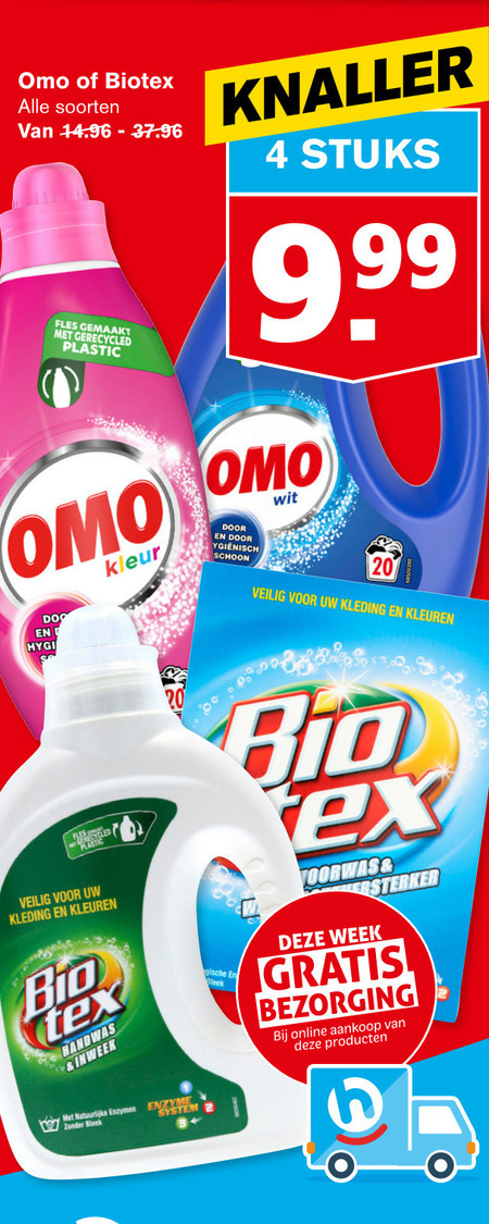 Biotex   handwasmiddel, wasmiddel folder aanbieding bij  Hoogvliet - details