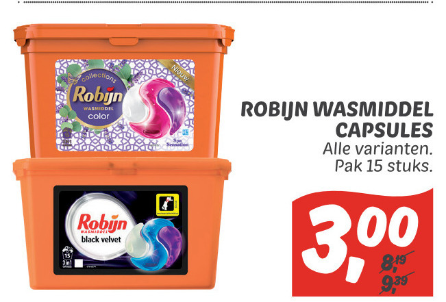 Robijn   wasmiddel folder aanbieding bij  Dekamarkt - details