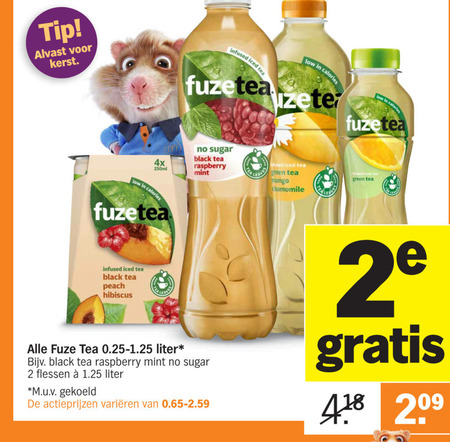 Fuze Tea   ice tea folder aanbieding bij  Albert Heijn - details