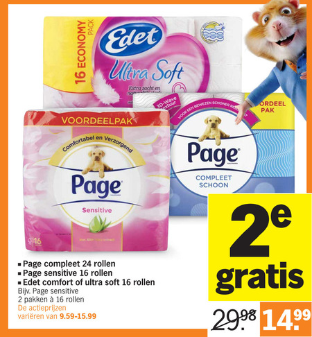 Page   toiletpapier folder aanbieding bij  Albert Heijn - details