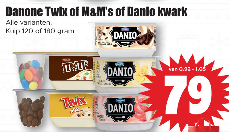 Danone Danio   kwark folder aanbieding bij  Dirk - details