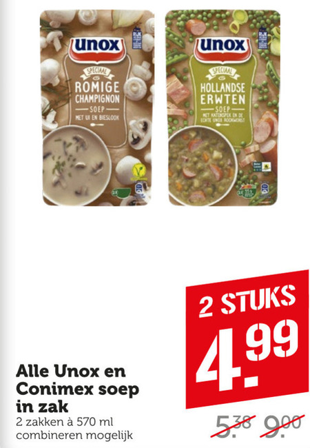 Unox   soep folder aanbieding bij  Coop - details