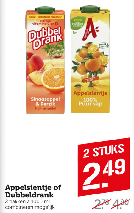 Appelsientje   fruitdrank folder aanbieding bij  Coop - details