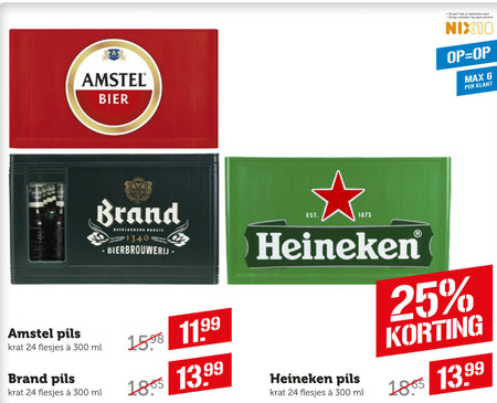 Brand   krat bier folder aanbieding bij  Coop - details