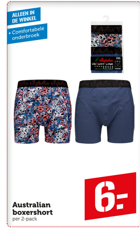 Druppelen opbouwen Mijlpaal heren boxershort folder aanbieding bij Coop - details