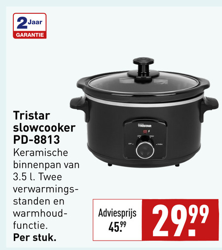 Tristar   slowcooker folder aanbieding bij  Aldi - details