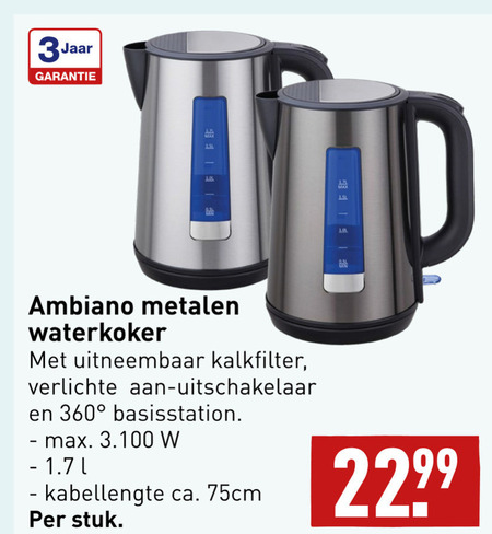 masker duizend Een nacht waterkoker folder aanbieding bij Aldi - details