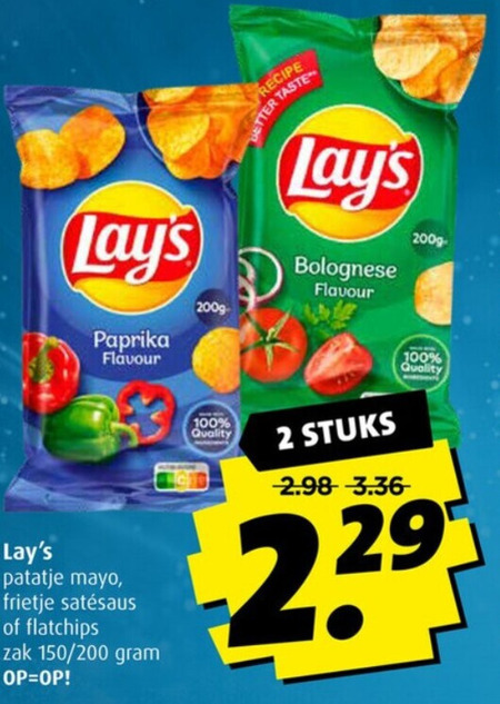 Lays   chips folder aanbieding bij  Boni - details