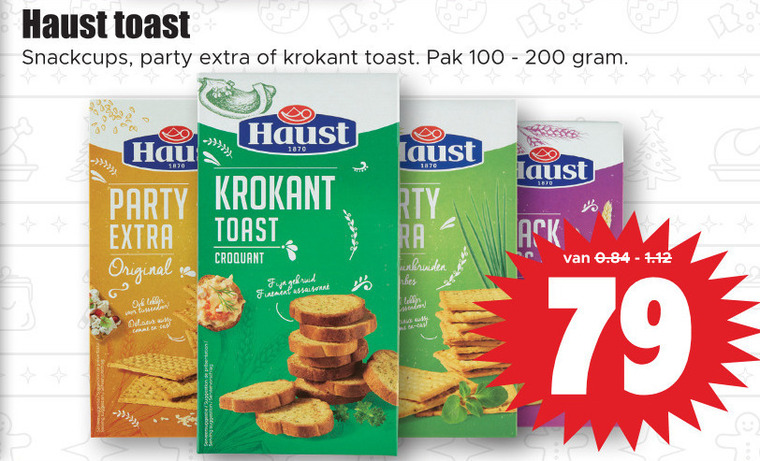 Haust   toast folder aanbieding bij  Dirk - details