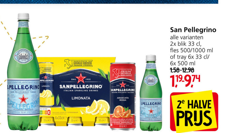 San Pellegrino   frisdrank folder aanbieding bij  Jan Linders - details