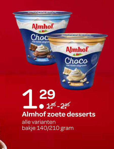 Almhof   toetje folder aanbieding bij  Spar - details